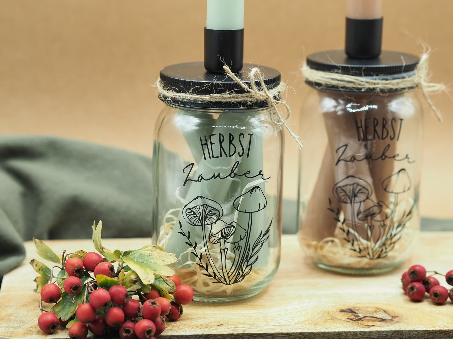 Stabkerzenglas "Herbst Zauber"