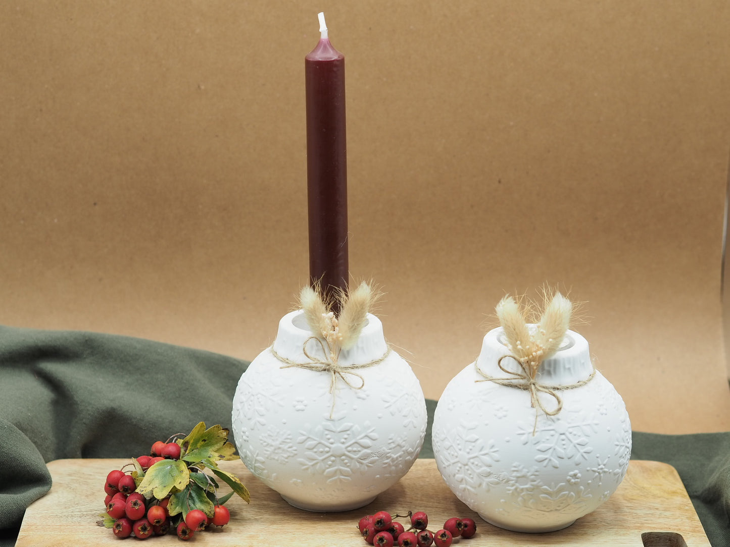 Große Weihnachtskugel "Schneeflocke"