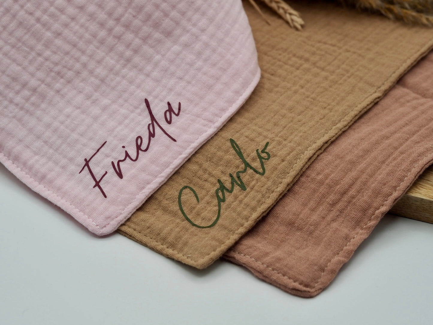 Personalisierbares Musselin Halstuch für Babys/Kleinkinder